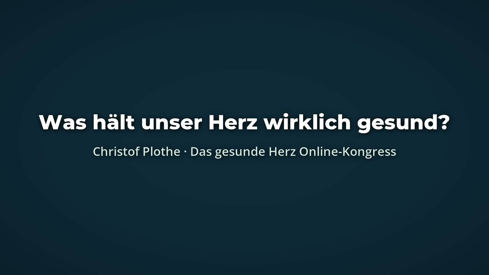 Kurzclip Christof Plothe