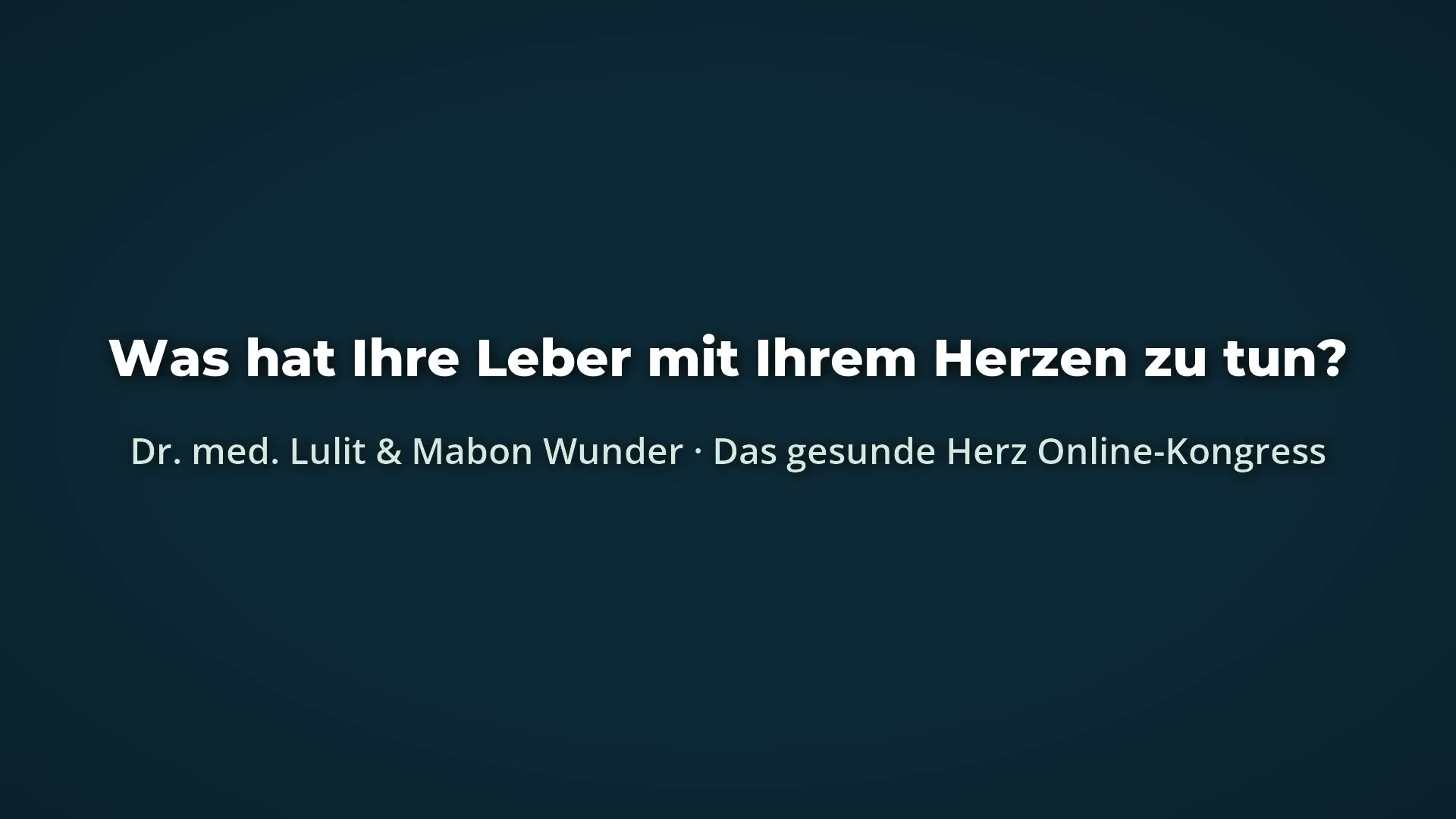 Kurzclip Dr. med. Lulit und Mabon Wunder