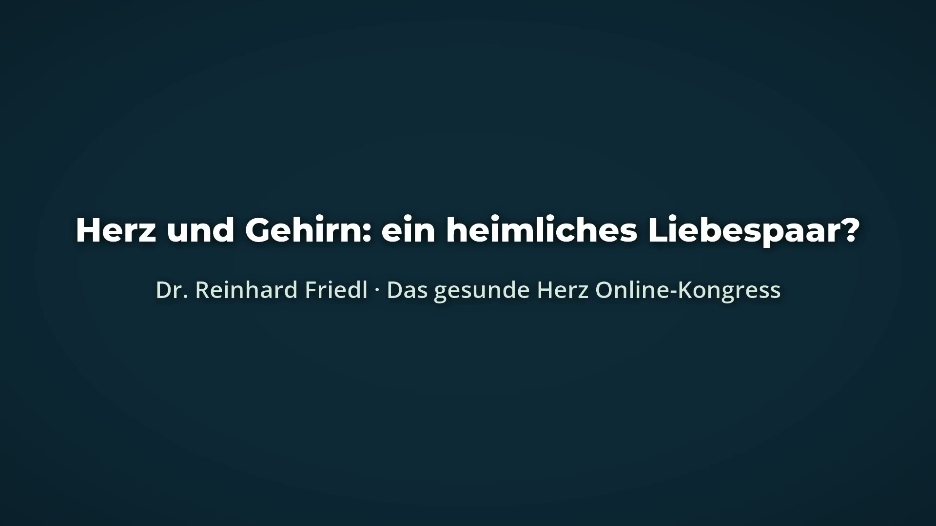 Kurzclip Dr. med. Reinhard Friedl