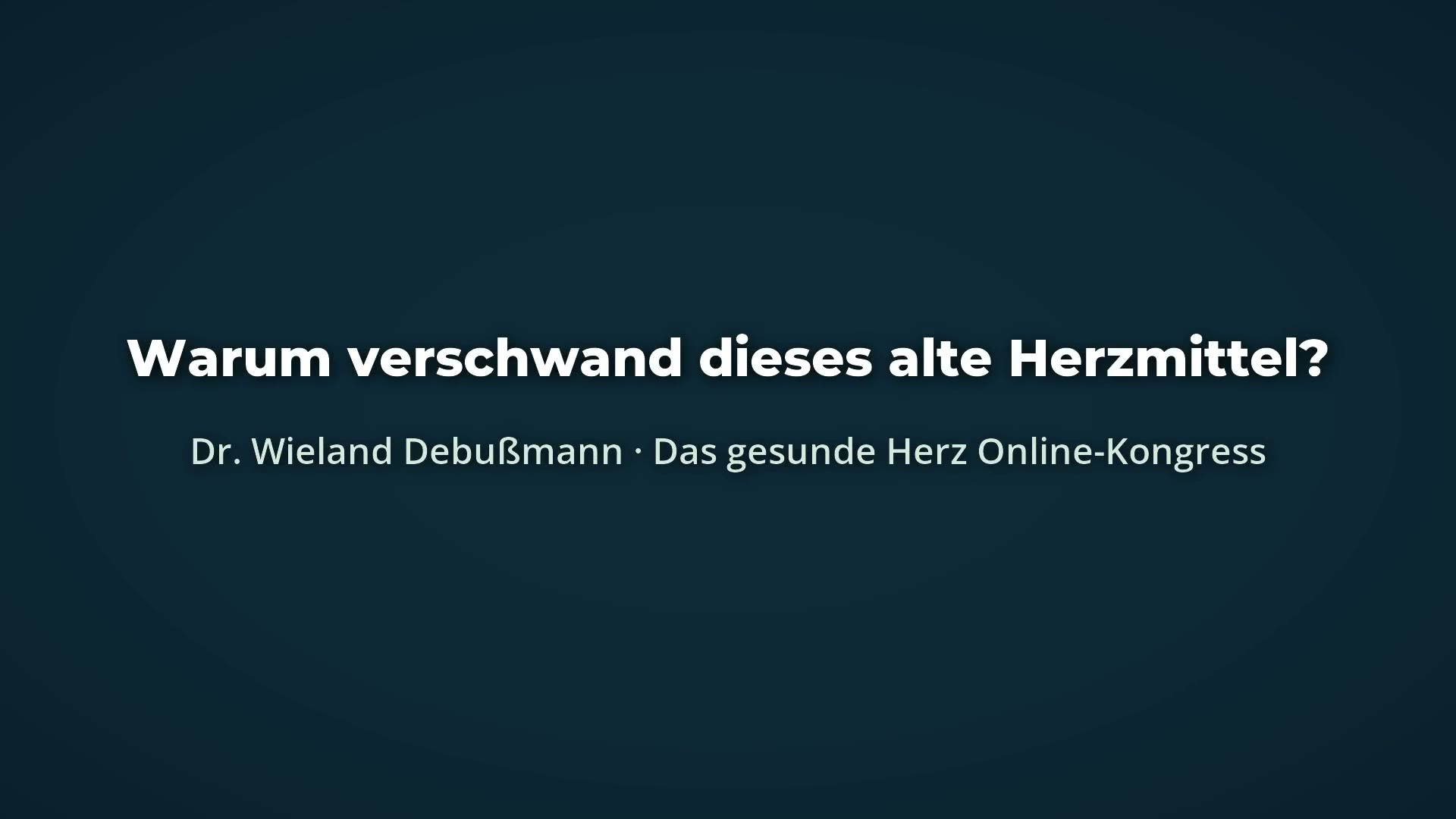 Kurzclip Dr. Wieland Debusmann